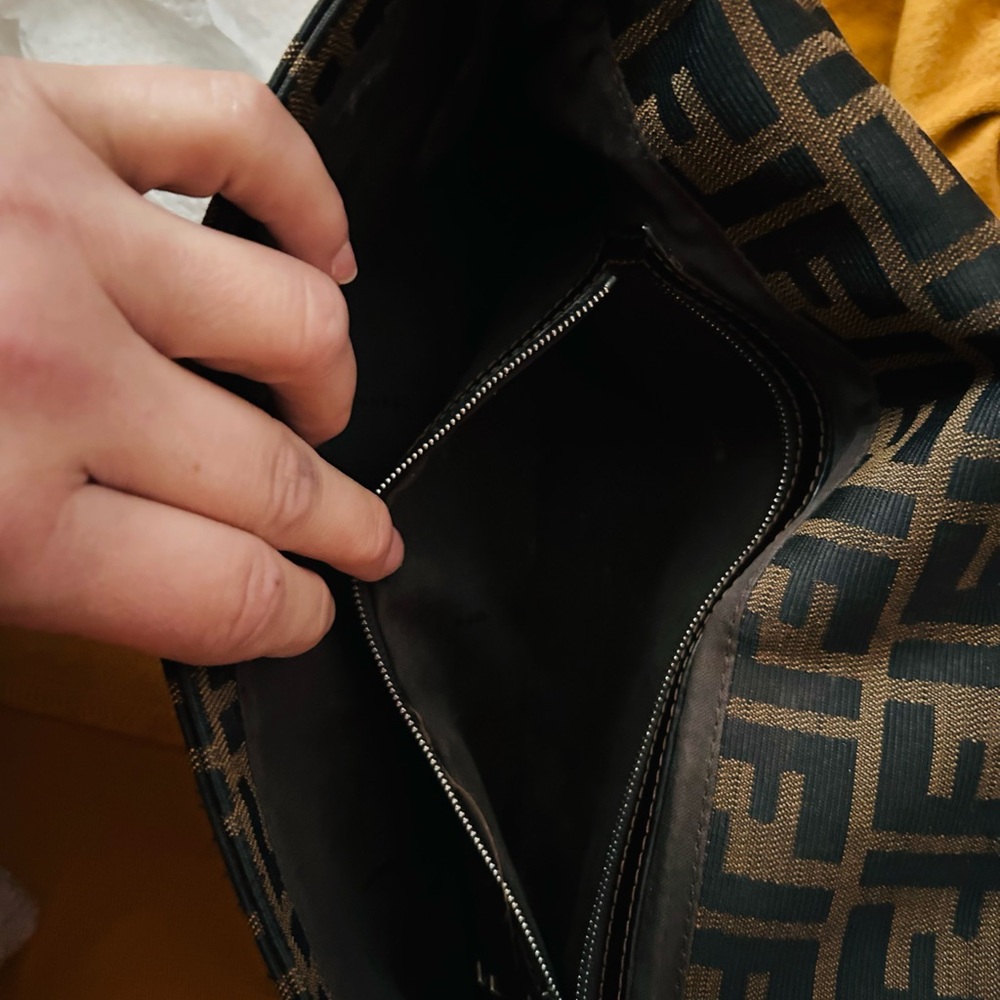 Fendi Brown Monogram Shoulder Bag - Picture 5 of 9